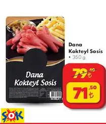 DANA KOKTEYL SOSİS 350 G DANA KOKTEYL SOSİS 350 G